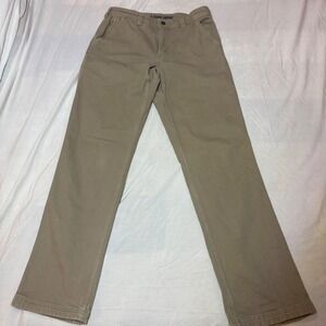 Duluth Trading Co Flex Fire Hose Pants Men's 32x34 Standard Fit Khaki Work‎